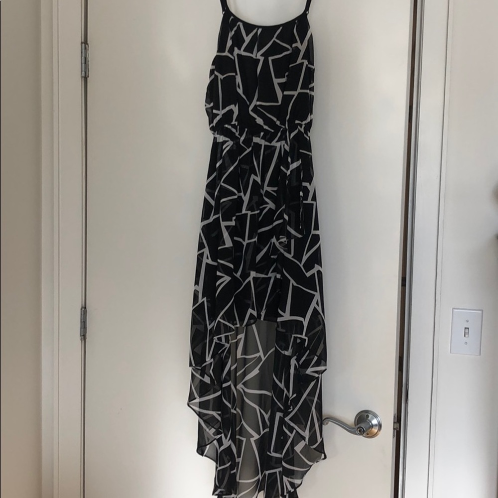 Aqua fishtail dress